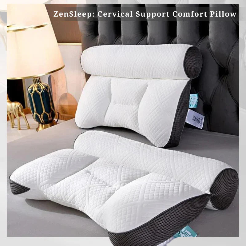 🚚 PAGO CONTRAENTREGA 🚚 ZenSleep: Almohada Soporte Cervical Confort + ENVÍO GRATIS ✈️