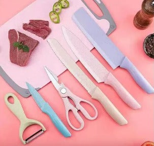 🚚 PAGO CONTRAENTREGA 🚚 Juego de 6 cuchillos de cocina profesionales + Envio Gratis