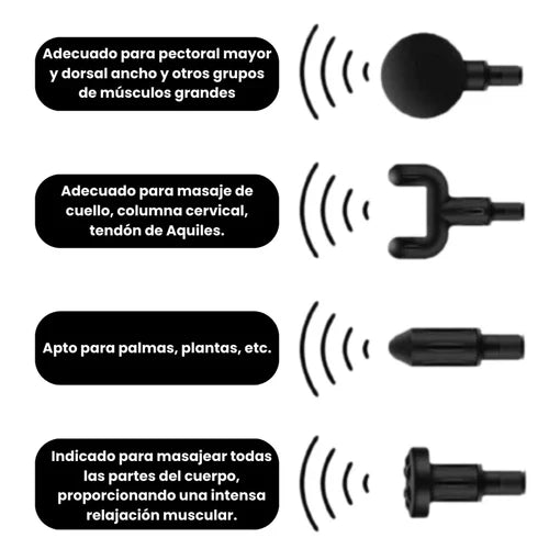 🚚 PAGO CONTRAENTREGA 🚚 Pistola De Masajeador Facial Gun 4 en 1 + ENVÍO GRATIS ✈